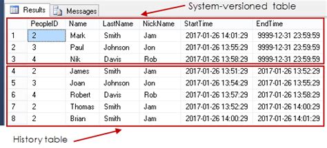 historyselect|query system versioned table.